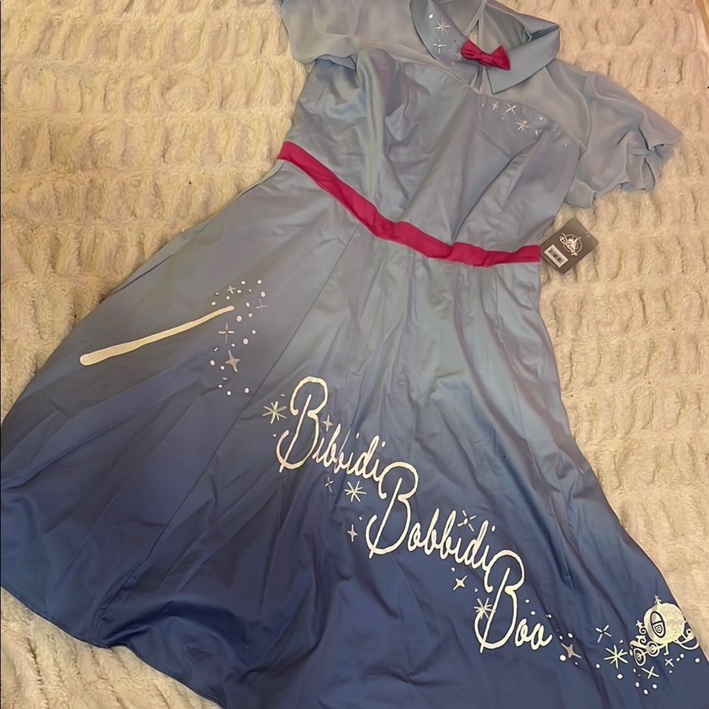 Disney Blue Ombre "Bibbidi Bobbidi Boo" Mini Dress with Pink Accents